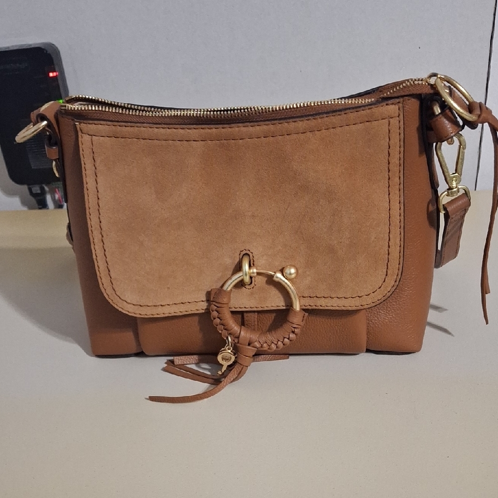 SeeByChloe Designer Leather Bag With Drawstring Bag And Card Of Authenticity